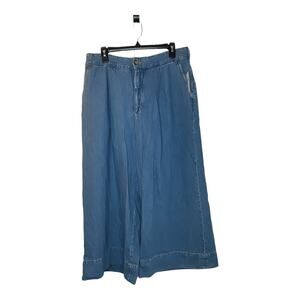 Anthropologie New Pilcro Designed by Phila Groucho Denim Cropped Pants Size 33